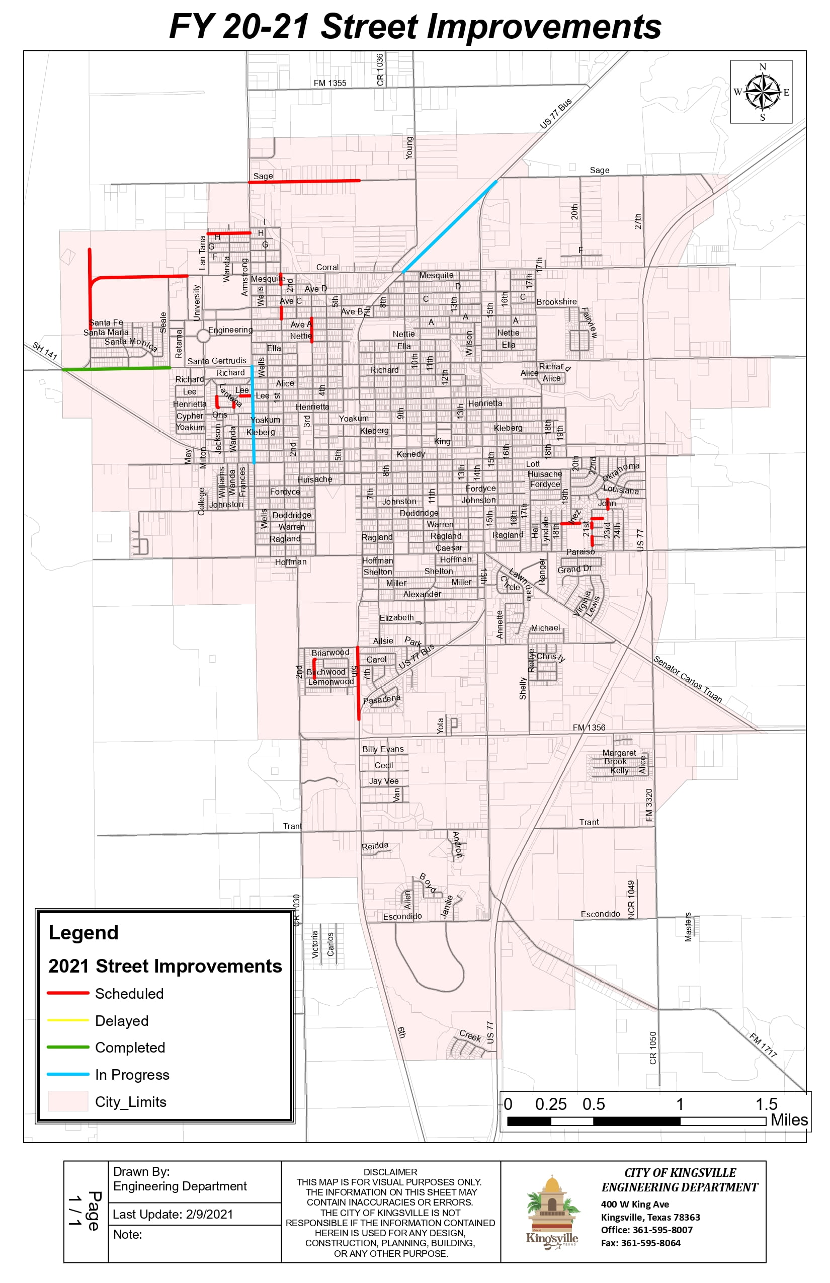 Street Improvement Program - The City Of Kingsville